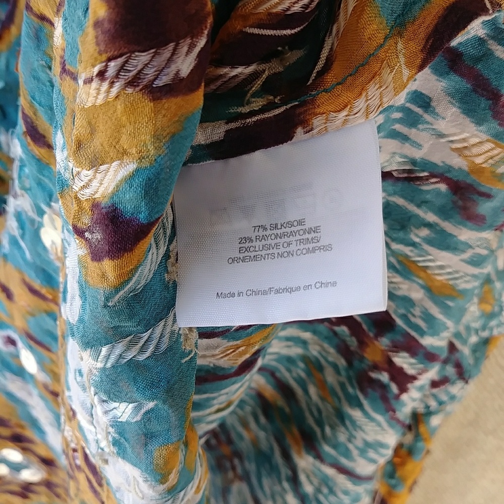 Tory Burch Multicolor Patterned Blouse - Picture 3 of 4